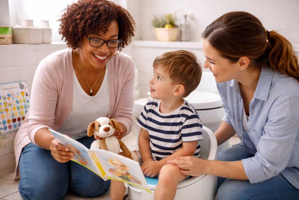 potty training session in progress potty training session in progress